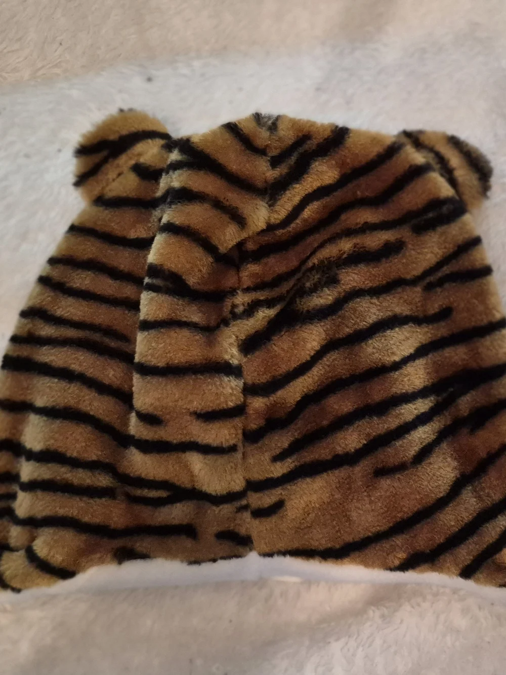 HALLOWEEN Plush Tiger Ear Hat for Kids - Brown/Black